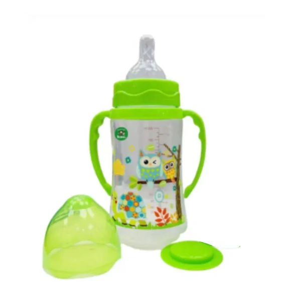 MAMADERA BOCA ANCHA 250 ML. C/ ASAS BB-1008