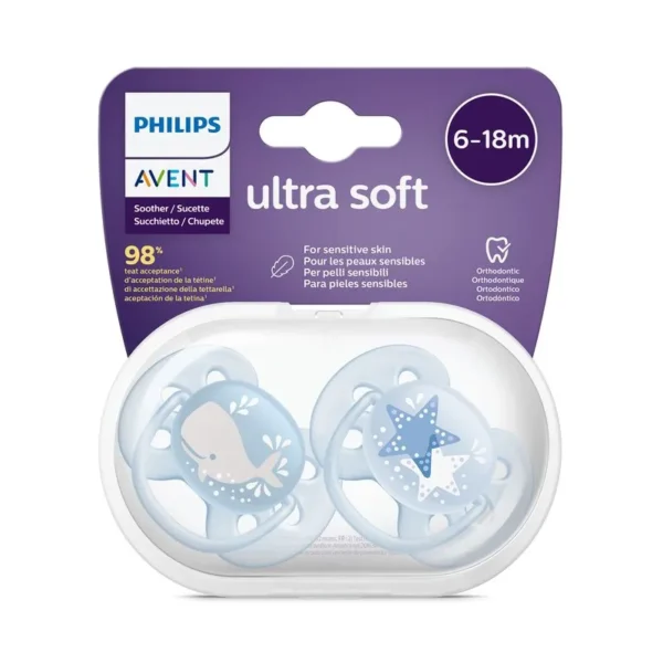 SCF 223/03 CHUPETE ULTRA SOFT DECO (6-18M) NENE X2