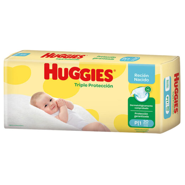 PAÑALES HUGGIES TRIPLE PROTECCIÓN P X30