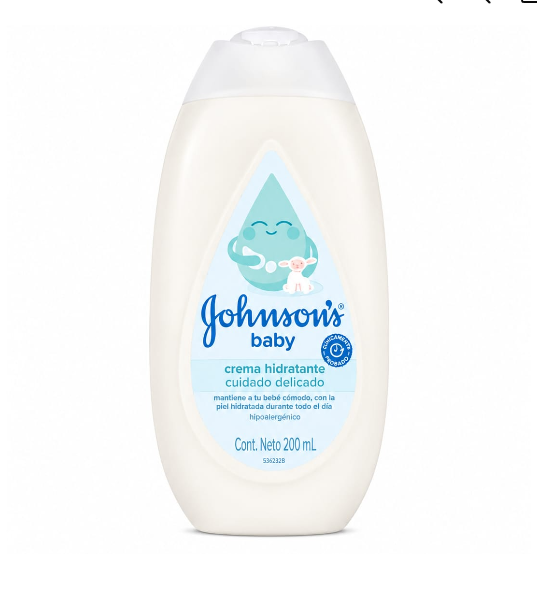 CREMA HIDRATANTE CUIDADO DELICADO JOHNSONS RECIEN NACIDO 12X200 572488