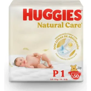 PAÑALES HUGGIES NATURAL CARE P x 50 AHORRP