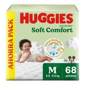 PAÑAL HUGGIES FLEXI COMFORT M X 68