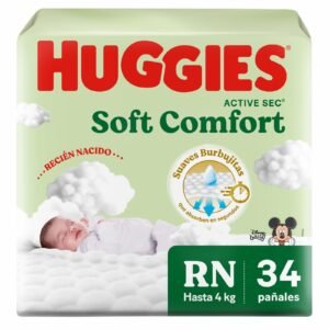 PAÑAL HUGGIES FLEXI COMFORT RN X 34