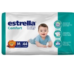 PAÑALES ESTRELLA BABY CONFORT  M X 44 HIPERPACK