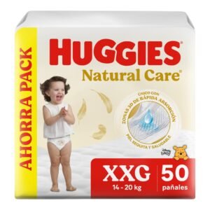 PAÑALES HUGGIES NATURAL CARE XXG x 50 AHORRP