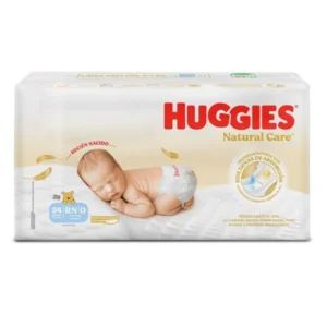 PAÑALES HUGGIES NATURAL CARE RN x 34 MEGA