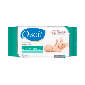 825  Q-SOFT BABY X50U ALOE VERA/VITAMINA E (VERDE)