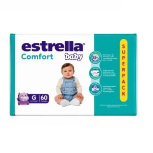 PAÑALES ESTRELLA BABY CONFORT G X 60 SUPERPACK