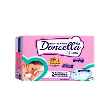 DONCELLA PROTECTOR MAMARIO CON GEL, CANALES Y TELA RESPIRABLE  X24 UNID