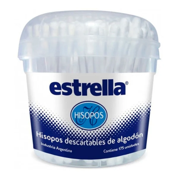 HISOPOS DE ALGODON ESTRELLA X 125 UNIDADES 10471