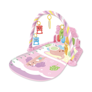 4040-05 Rosa Love Alfombra /gimnasio De Actividades Con Piano Infantil Desmontable