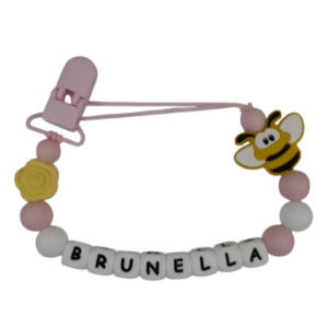 PORTA CHUPETE PERSONALIZADO SIN TOPE LETRAS SIN BPA