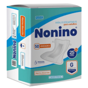 Nonino Pañal Recto G Grande X 2 Paquetes De 50 Unidades