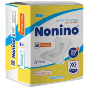 Nonino Pañal Recto XG Extra Grande X 2 Paquetes De 50 Unidades