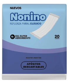 Nonino Apósito Refuerza Pañal Clasico X 6 Paquetes De 20 Unidades