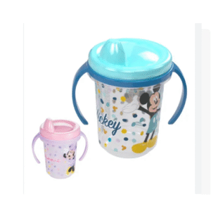 Vaso de entrenamiento para bebés con asa y tapa 330 ml