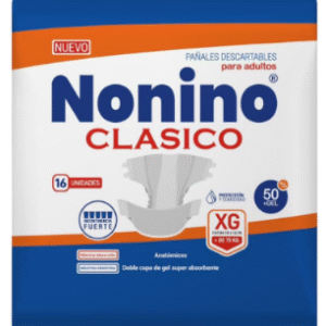 Nonino Pañal Anatomico Clásico XG (Extra Grande) X 5 Paquetes De 16 Unidades