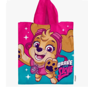Poncho Toalla Capucha Microfibra Piñata Disney Paw Patrol 50 x 120 cm