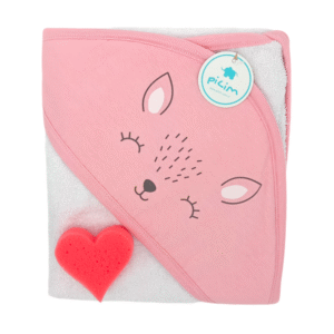 Pilim Toallon C/ Capucha Jersey C/ Estampa Rosa – 070 X 075 M