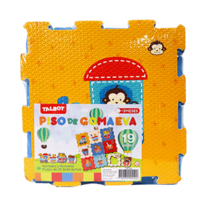 Piso Goma Eva Talbot Animales Y Numeros X 9u. 30,5×30,5x1cm