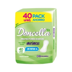 23503 DONCELLA PROTECTORES DIARIO ANATOMICO 40Unidades (Verde)