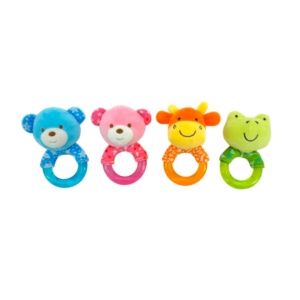 Wt 6″ 4 Animales sonajero - mordillo