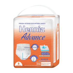 Hennia Advance Ropa Interior Xg 8 x 6u.