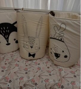 CESTO ORGANIZADORES DE TELA / JUGUETEROS ANIMALITOS