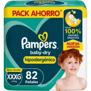 PAMPERS BABYDRY XXXG X 82 PACK MENSUAL