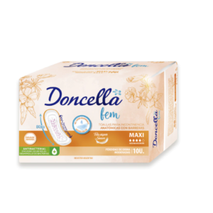Toalla De Incontinencia Doncella Fem Talle Maxi (34 cm) 10 Unidades