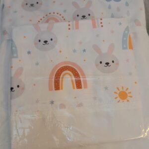 SABANA CUNA CHARRIOT - MEDIDAS 1.20mts X 60cm  BAMBI (percal 144 hilos)