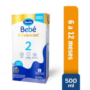 Sancor Bebe Liquida 2 Advance Brick x 500ml (6-12 meses) x UNIDAD