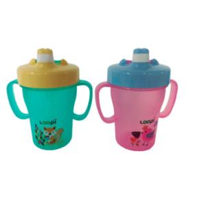 Vaso Con Asas Pico Duro 200ml Bebe Loopi 9163