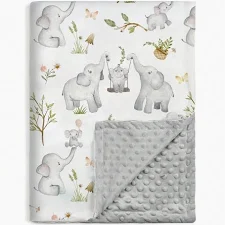 MANTAS RECIBIDORA SHERPA VARIAS ESTAMPAS  1MTS X 76CM