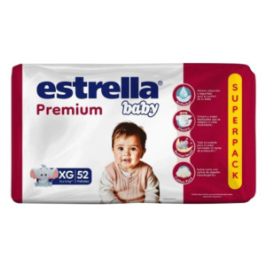 Pañal Estrella Baby Premium XG x 52 (12 a 15 kg)