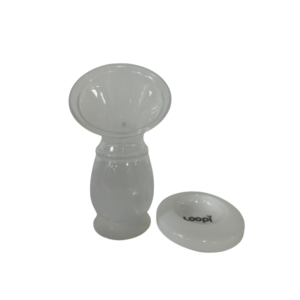 Sacaleche Manual Silicona Recolector De Leche Maternal 120ml Con Tapa Loopi