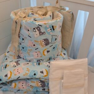 ACOLCHADO CON CHICHONERA CUNA FUNCIONAL PARA COLCHON 1.40cm x 80cm (Copy)