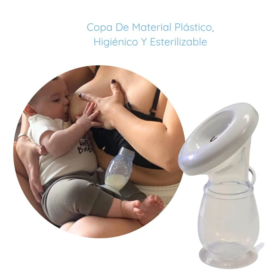 Sacaleche Manual Silicona Recolector De Leche Maternal 120ml Con Tapa Loopi - Image 5