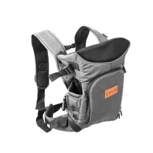 4008-02 LOVE MOCHILA PARA BEBE GRIS PORTABEBE