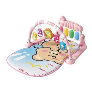 4040-05 Rosa Love Alfombra /gimnasio De Actividades Con Piano Infantil Desmontable