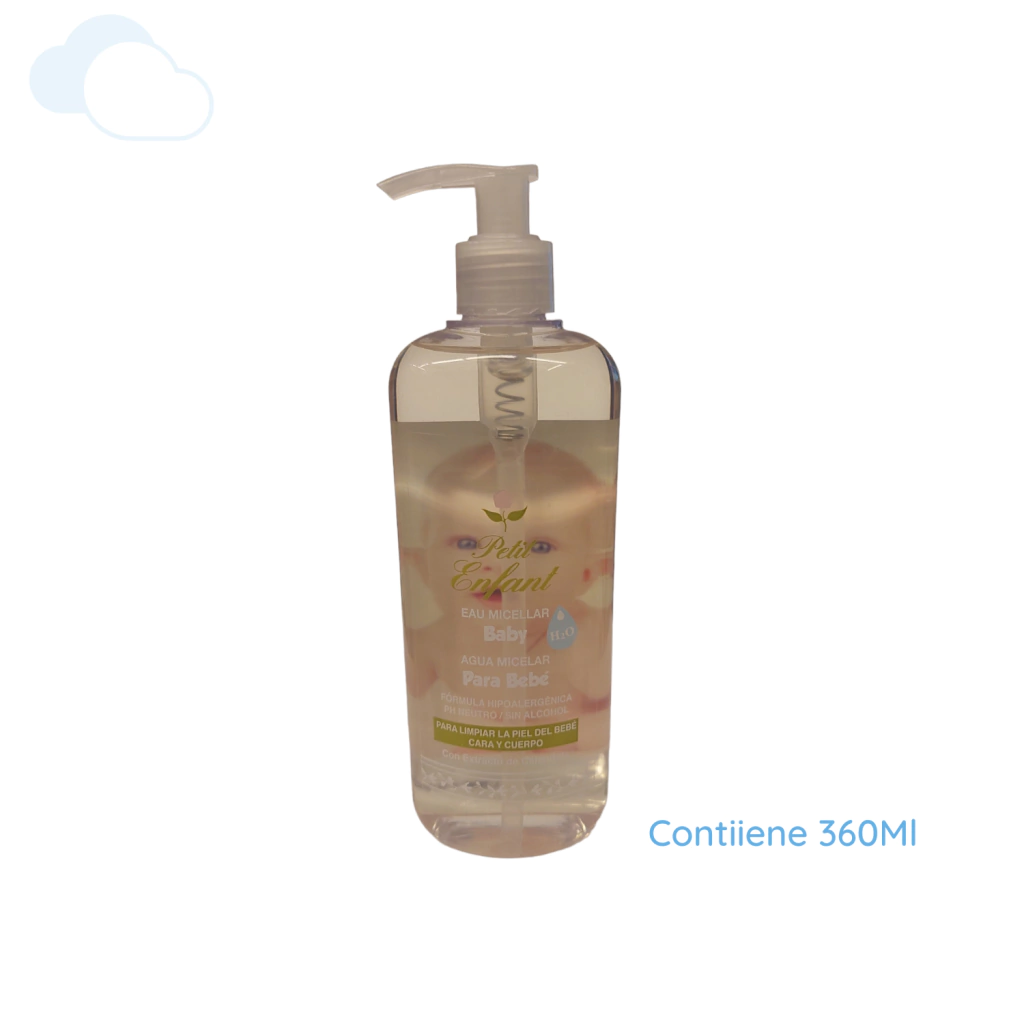 Agua Micelar para Bebé Hipoalergénico Petit Enfant 360ml