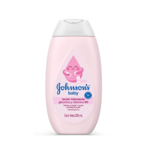 CREMA HIDRATANTE PARA BEBÉ JOHNSONS X 200 ML PARA EL CUERPO Y ROSTRO (ROSA)
