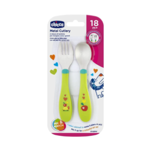 CHICCO CUBIERTOS INOXIDABLES +18M X2 UNID