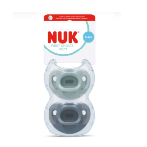 NUK SET CHUPETES FIRST CHOICE SOFT 0-6M - Variable: VERDE/AZUL