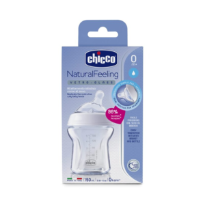 CHICCO MAMADERA DE VIDRIO NATURAL FEELING 150 ML