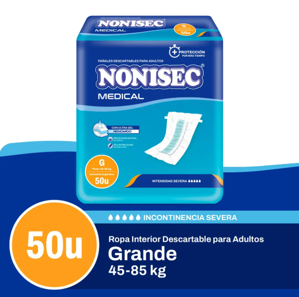 NONISEC MEDICAL PAÑAL ADULTO G X 50