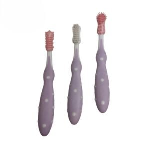 NUBY SET DE 3 CEPILLOS DE DIENTES PARA BEBES